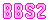 ピンク色の「BBS2」文字リンクボタンのアニメーション