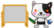 顔文字の絵を描いて消す「白黒猫」のアニメーション