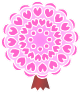 桜の木が回るアニメーション