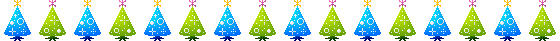 クリスマスツリーのアニメーションライン