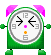 めざまし時計のアニメ
