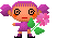さくら草の花の妖精のアニメ3