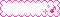 ピンク色の音符のネームバナープレートのサンプルアニメーション