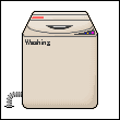 生活の絵カード：洗濯機