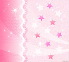 ピンクの星と波のスマートフォン壁紙