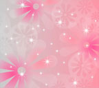 薄い灰色からピンク色へのグラデーション背景の大花とレースのスマートフォン壁紙