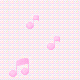 ピンク色の音符の壁紙