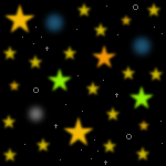 星と流れ星のアニメの壁紙